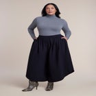 Rounded Wide-Leg Cropped Pant image number 4