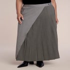 Pleated Wrap Maxi Skirt image number 1