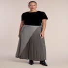 Pleated Wrap Maxi Skirt image number 0