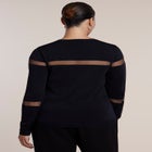 Sheer Stripe Sweater image number 1