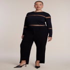 Sheer Stripe Sweater image number 2