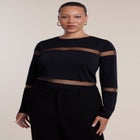 Sheer Stripe Sweater image number 0