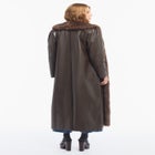 Faux Fur-Trim Faux Leather Coat image number 2