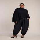 Asymmetric Turtleneck Cape image number 3