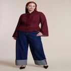 Tie-Neck Sheer Top image number 2