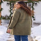 Reversible Suede-Look & Teddy Coat image number 1