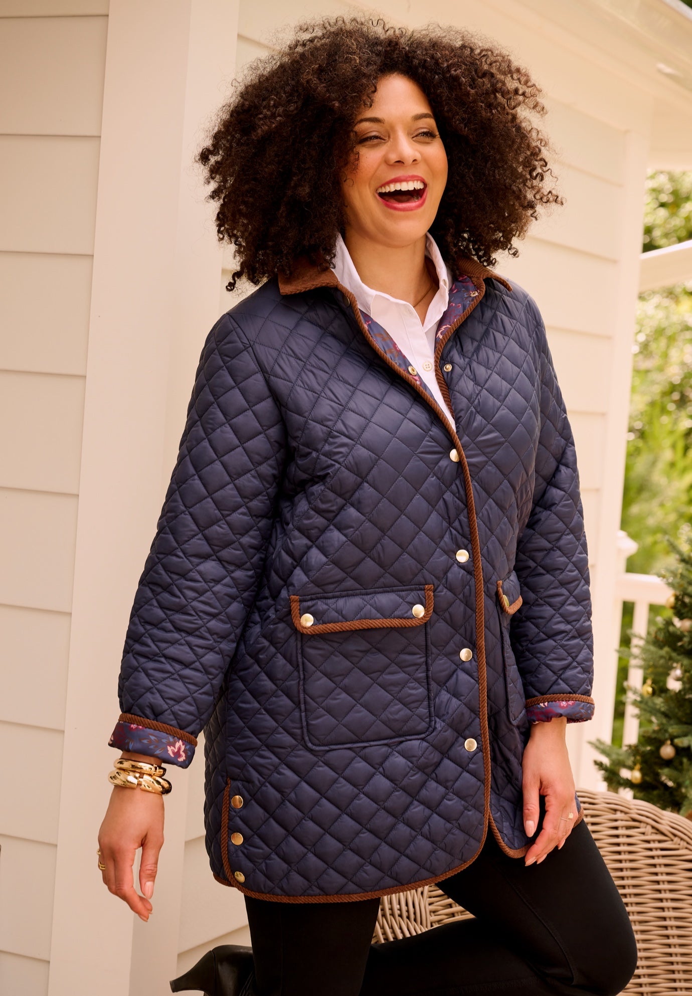 Diamond Quilted Barn Coat image number 0