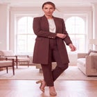 Stretch Crepe Duster Jacket Pantsuit image number 0