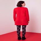 Plus Size Cotton Graphic Print Long Sleeve Swing Tunic image number 1