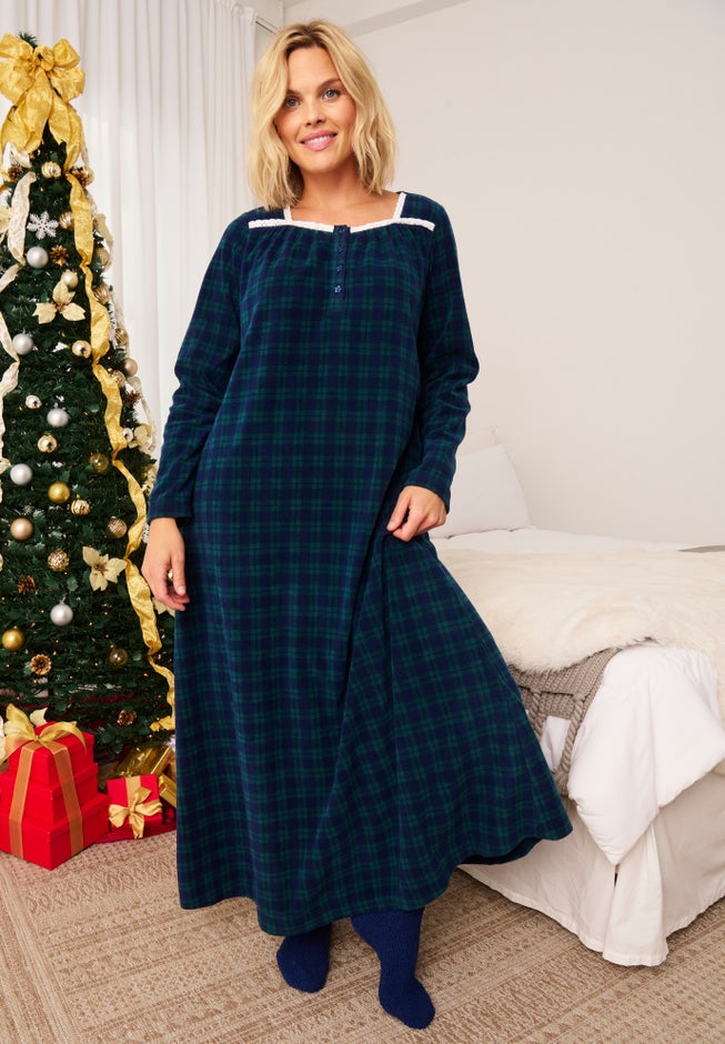 Only Necessities Soft & Cozy Gown & Socks image number 1