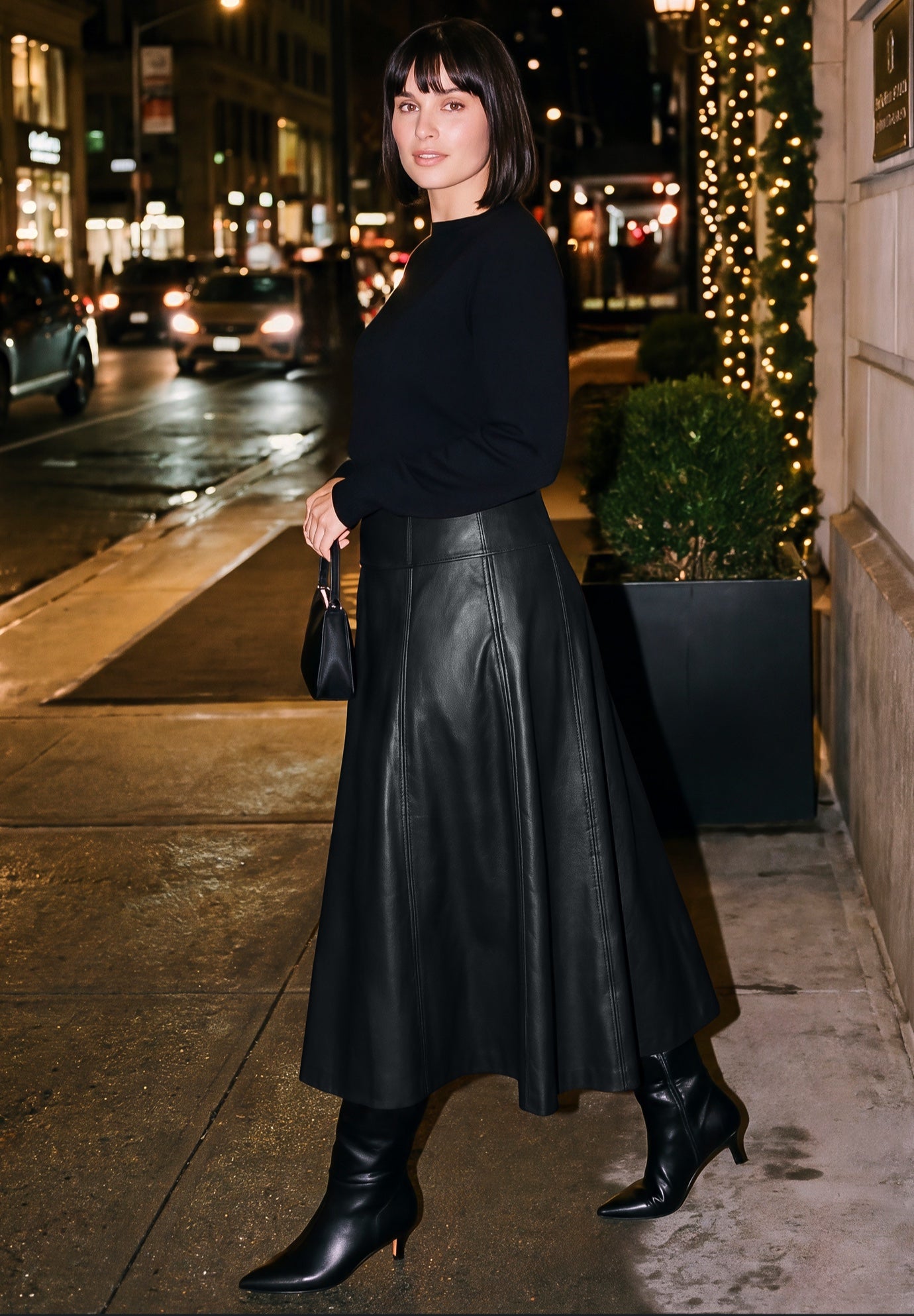 Faux Leather Skirt image number 2