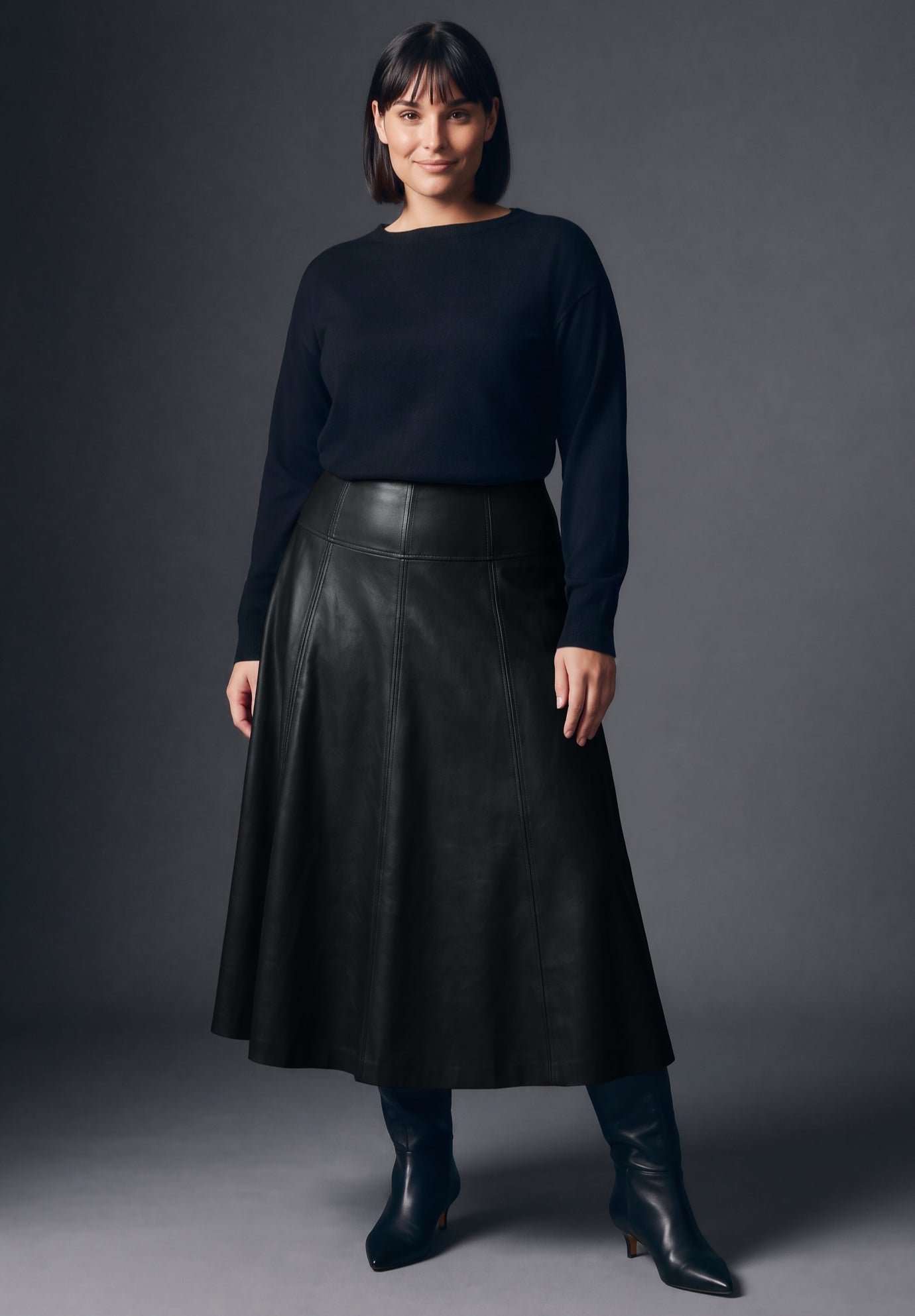 Faux Leather Skirt image number 0