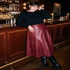 Faux Leather Skirt image number 1
