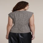 Houndstooth Sleeveless Top image number 1