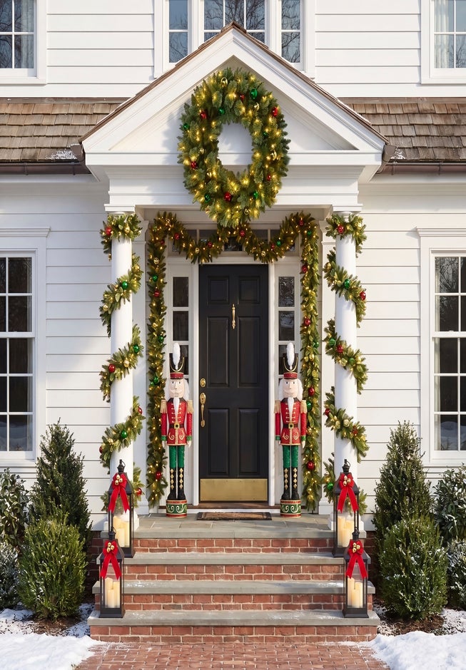 Oversized 48" Diam Pre-lit Pre-decorated Wreath image number 3