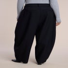 Pleat-Detail Tailored Barrel Pant image number 2