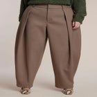Pleat-Detail Tailored Barrel Pant image number 2