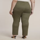 Houndstooth Fitted Slit-Hem Pant image number 1