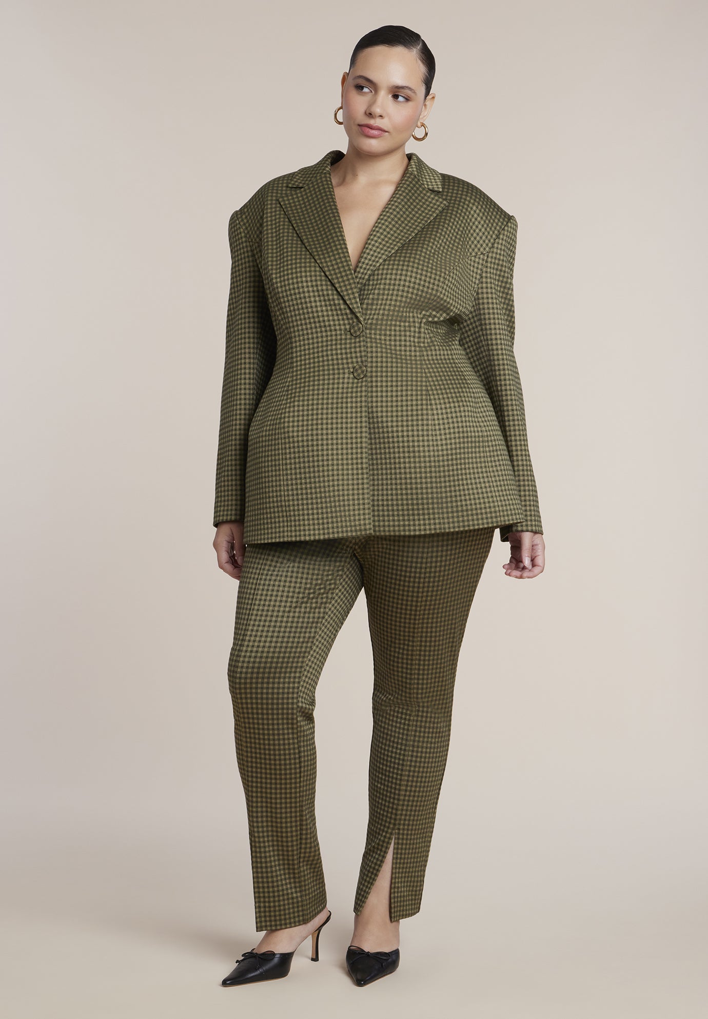 Houndstooth Hourglass Blazer image number 0