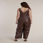 Fringe Detail Faux Leather Jumpsuit image number 2