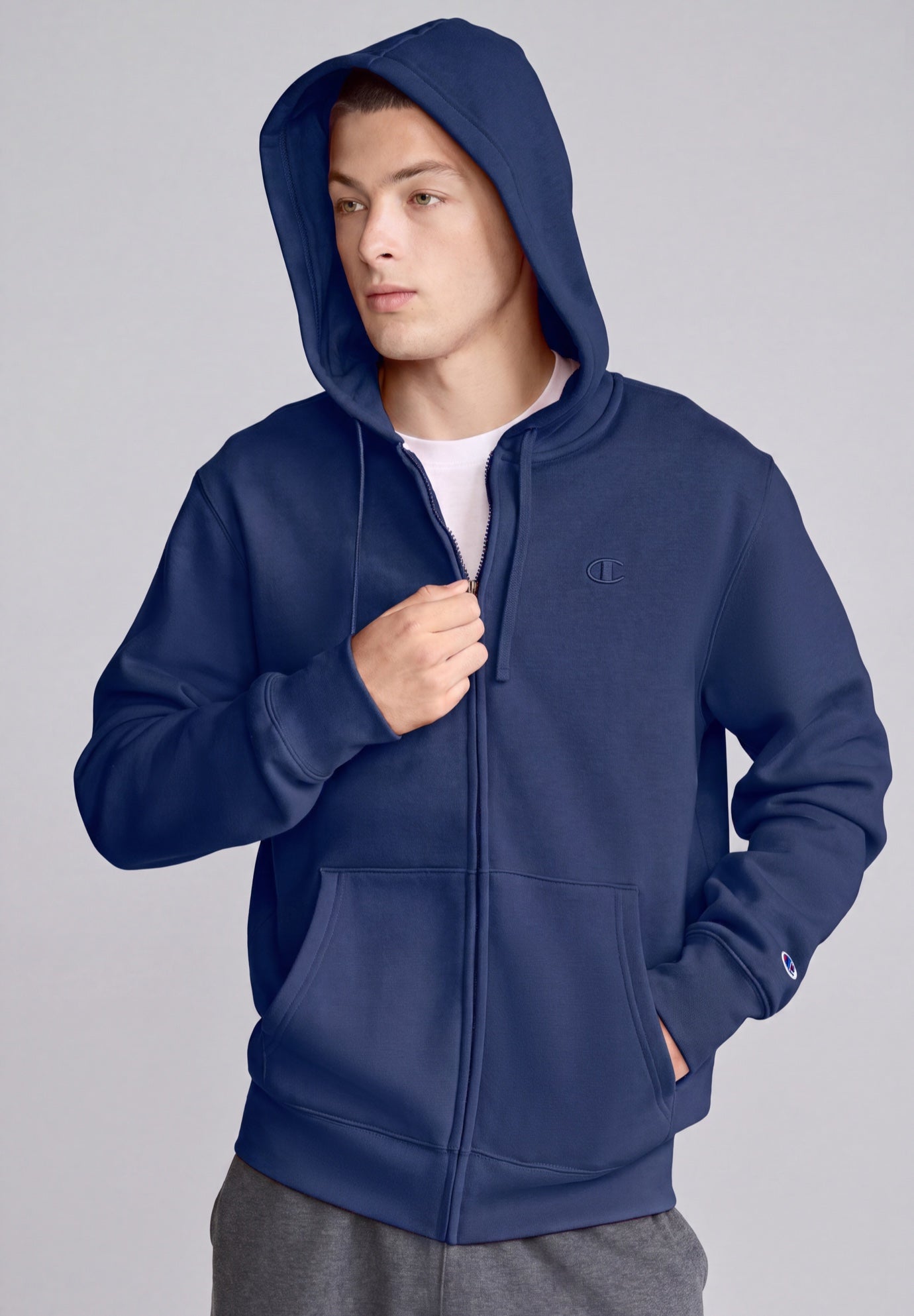 Champion&reg; Powerblend Full-Zip Hoodie image number 0