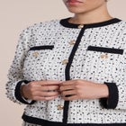 Tipped Tweed Boxy Jacket image number 3