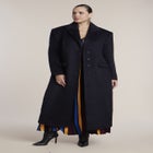 Wool-Blend Hourglass Long Coat image number 0
