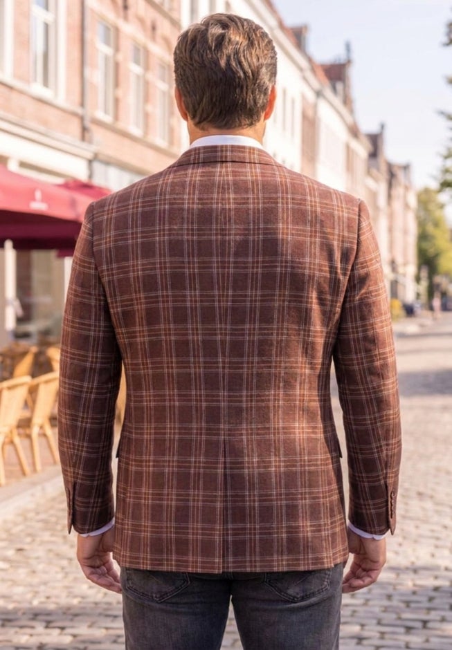 Burgundy Check Sport Coat image number 1
