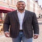 Black Plaid Sport Coat image number 0