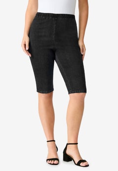 Plus Size Comfort Stretch Bermuda Jean Short