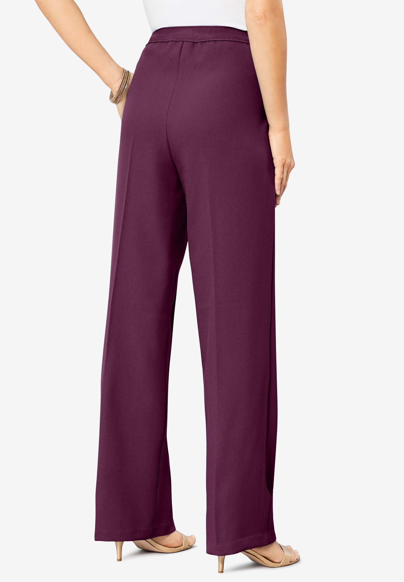 Plus Size Wide Leg Bend Over&reg; Pant image number 0