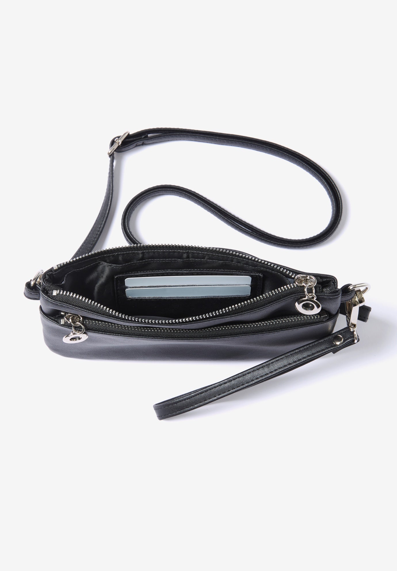 Crossbody Bag/Wristlet with Touchscreen Back image number 2
