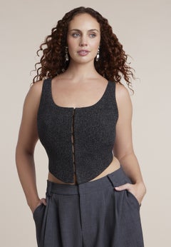 Scoop Neck Corset Vest