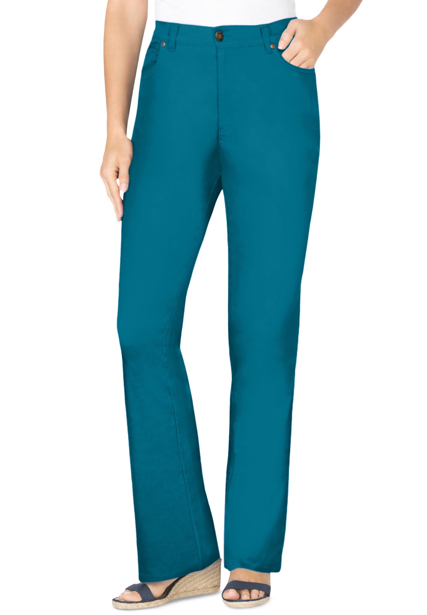 Stretch Denim Five-Pocket Bootcut Jeans image number 0