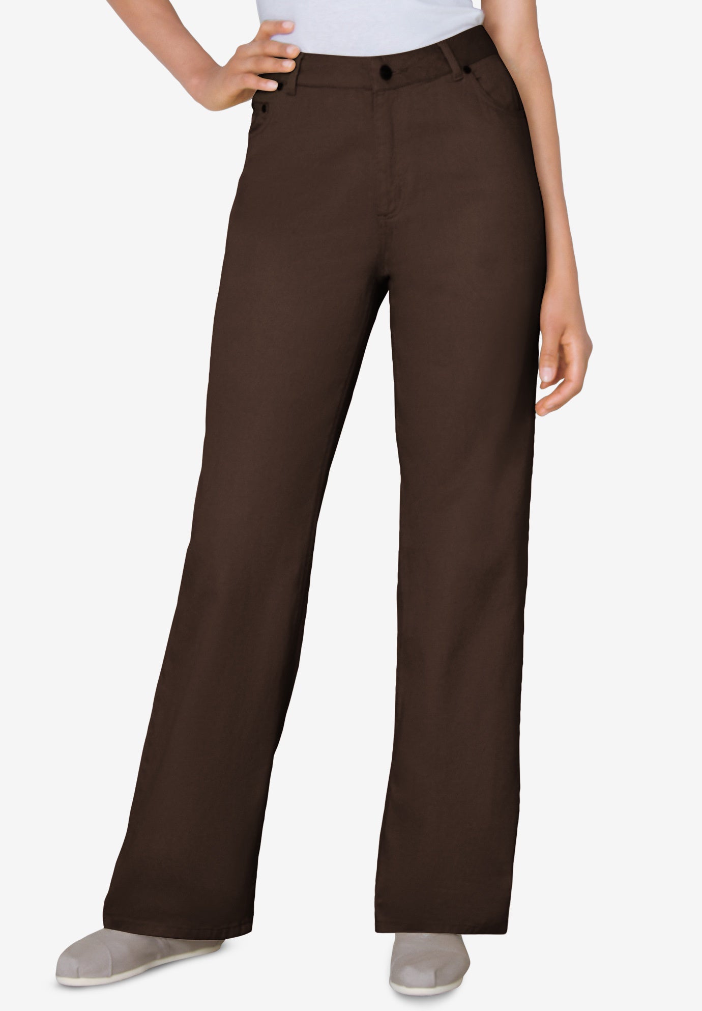 Perfect Relaxed All-Cotton Denim Five-Pocket Jeans image number 0