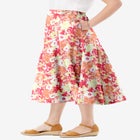 Linen-Blend Skirt image number null