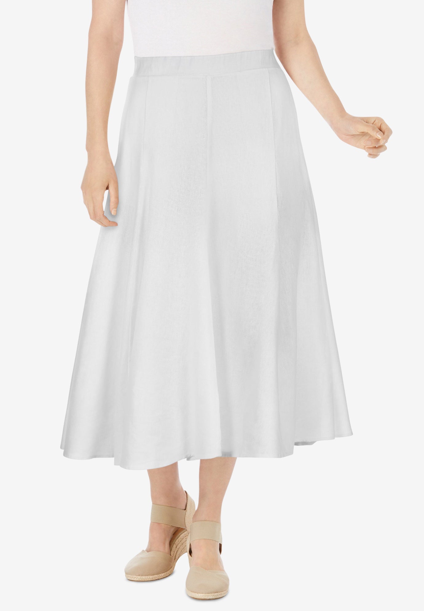 Linen-Blend Skirt image number 1