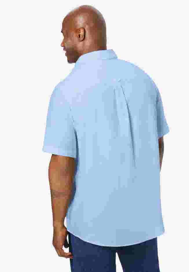 Wrinkle-Free Short-Sleeve Oxford Dress Shirt image number 1