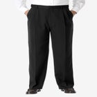 No Hassle Classic Fit Expandable Waist Double-Pleat Dress Pants image number null