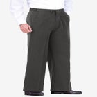 KS Signature No Hassle Classic Fit Expandable Waist Plain Front Dress Pants image number null
