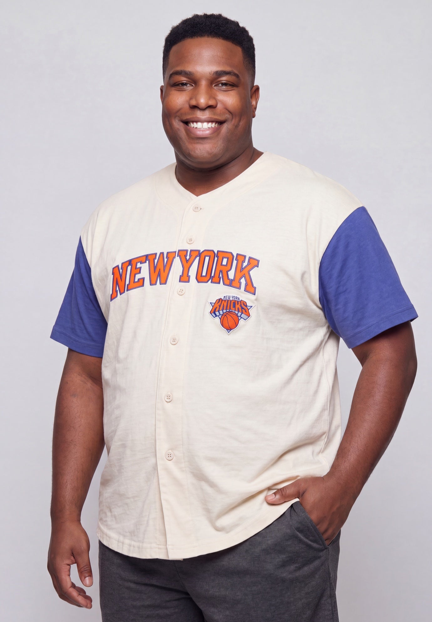 New York Knicks Baseball Jersey image number 0