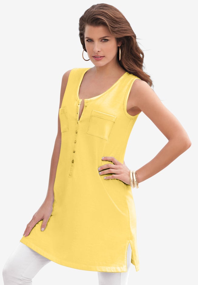 Henley Ultimate Tunic Tank image number 0