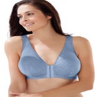 Leading Lady® Meryl Cotton Front-Close Wireless Bra image number null