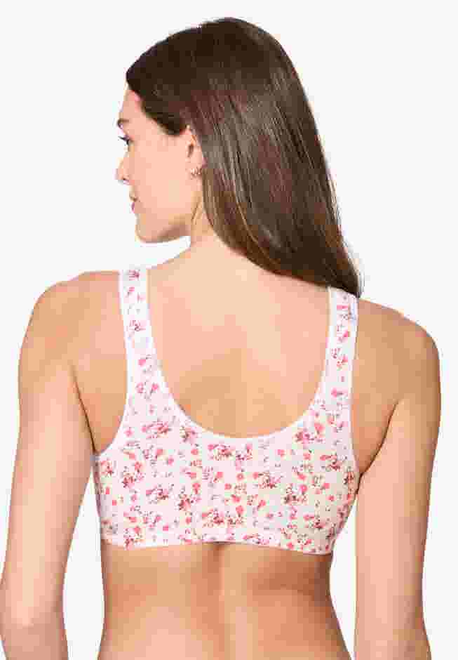 Leading Lady® Meryl Cotton Front-Close Wireless Bra image number 1