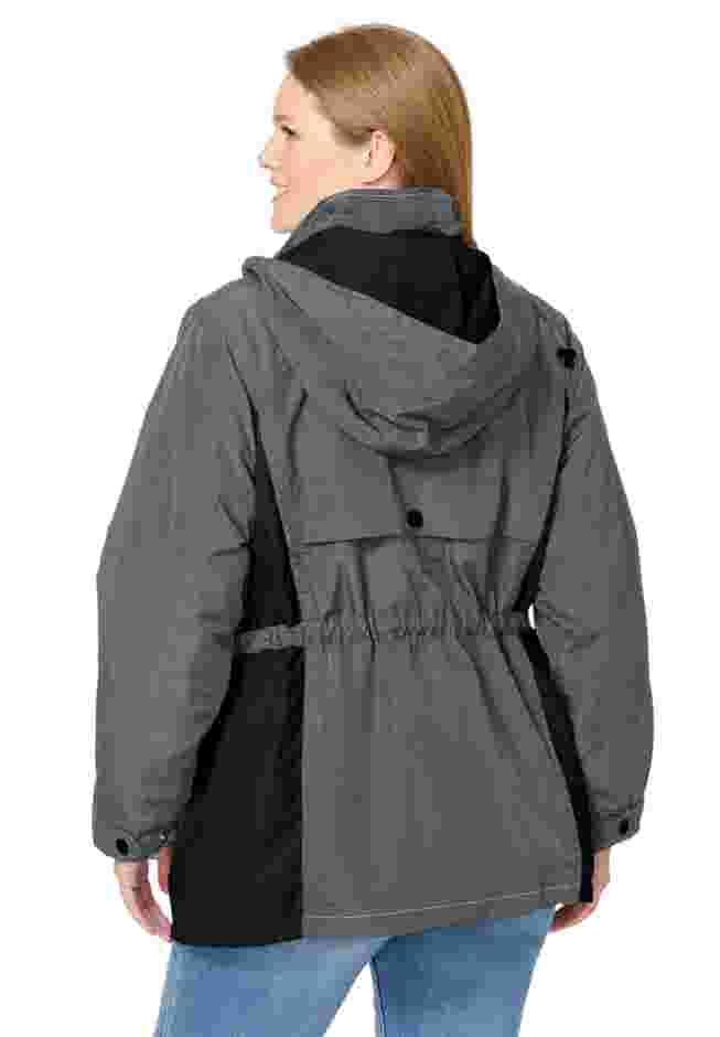 Colorblocked Taslon® Anorak image number 1