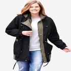 Colorblocked Taslon® Anorak image number null