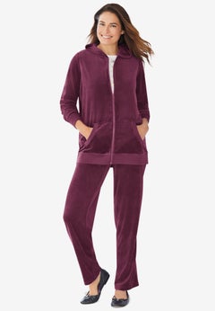 2-Piece Velour Hoodie Set
