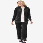 2-Piece Velour Hoodie Set image number null