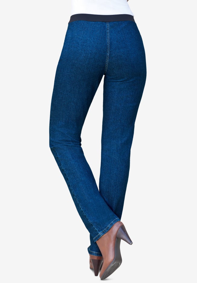 Plus Size Invisible Stretch® All Day Straight-Leg Jean image number 1