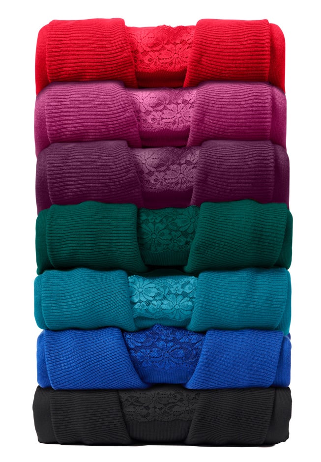 Plus Size Lightweight Cowl Neck Sweater with Lace Trim image number 4